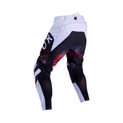 Spodnie Fox 180 Kairos White/Fluo Red