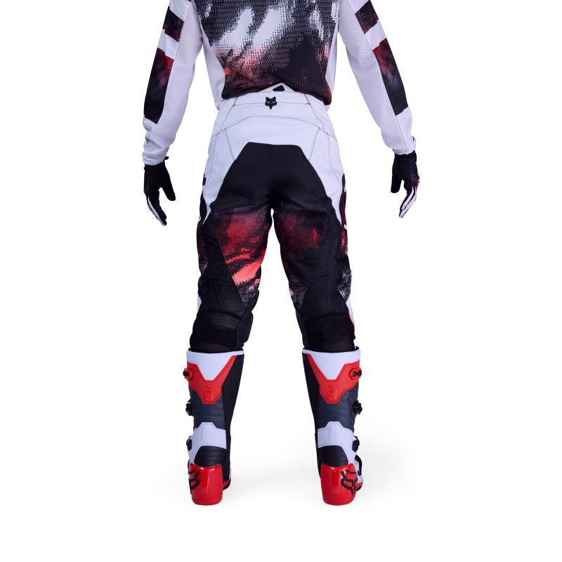 Spodnie Fox 180 Kairos White/Fluo Red