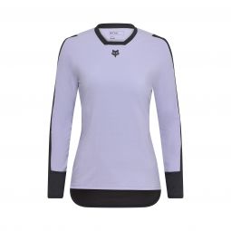 Koszulka Rowerowa Z Długim Rękawem Fox Lady Defend Thermal Lilac