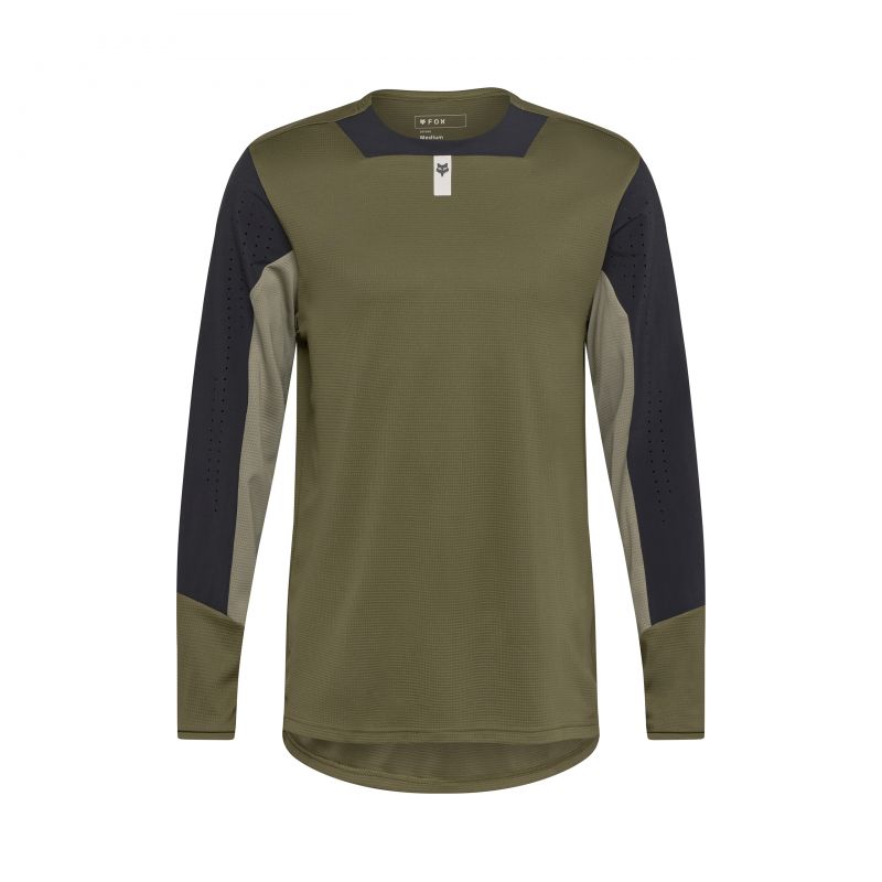 Koszulka Rowerowa Z Długim Rękawem Fox Defend Olive Green