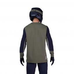 Koszulka Rowerowa Z Długim Rękawem Fox Defend Olive Green