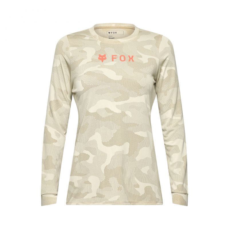 Koszulka Rowerowa Z Długim Rękawem Fox Lady Ranger Tru Dri Cream