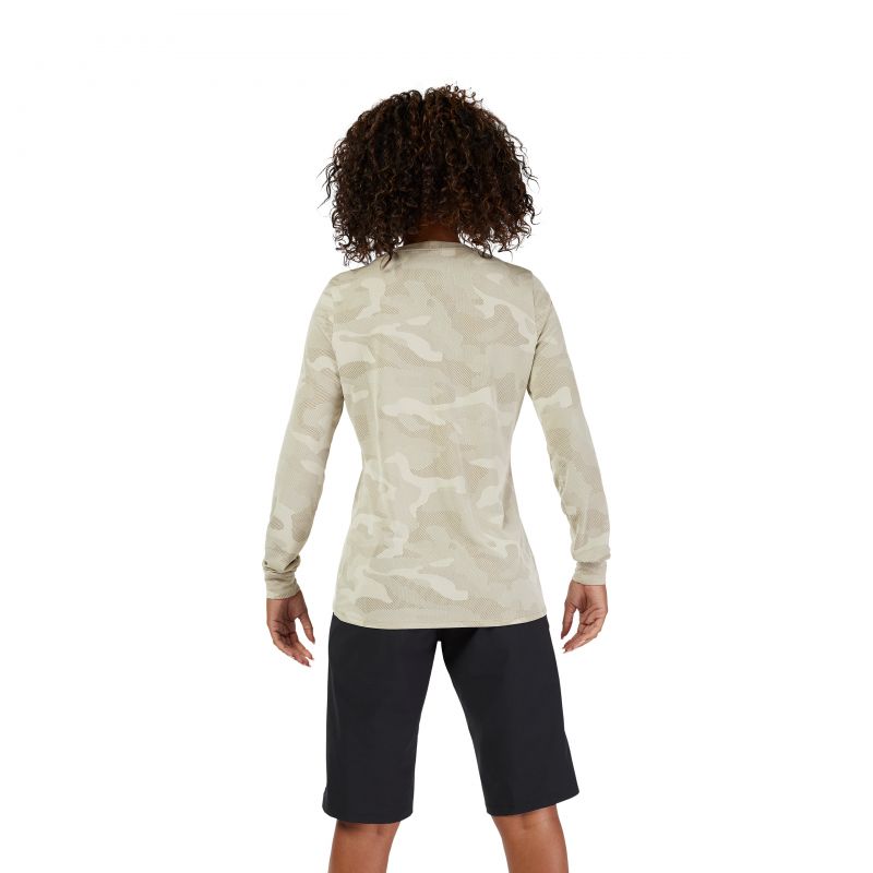 Koszulka Rowerowa Z Długim Rękawem Fox Lady Ranger Tru Dri Cream