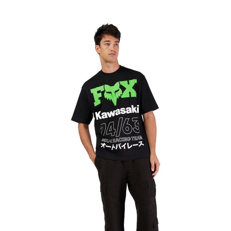 T-Shirt Fox Kawi Oversized Black
