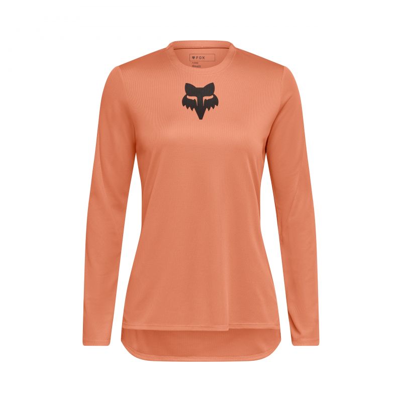 Koszulka Rowerowa Z Długim Rękawem Fox Lady Ranger Fox Head Coral