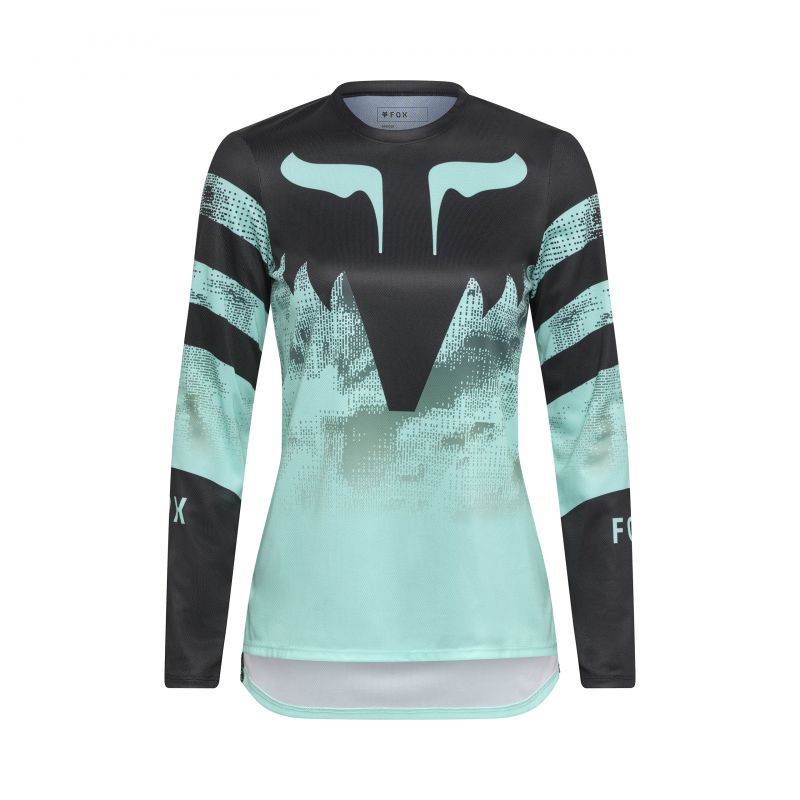 Koszulka Rowerowa Z Długim Rękawem Fox Lady Ranger Kairos Turquoise