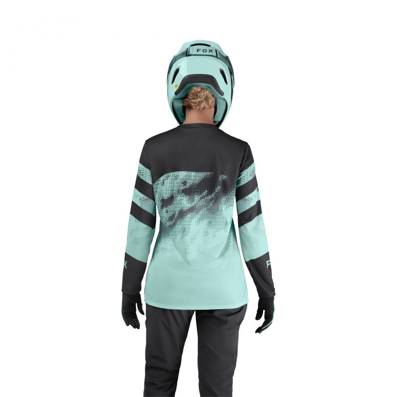 Koszulka Rowerowa Z Długim Rękawem Fox Lady Ranger Kairos Turquoise