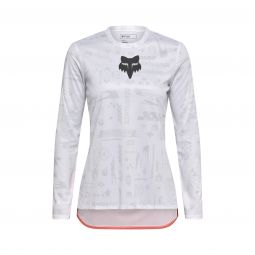 Koszulka Rowerowa Z Długim Rękawem Fox Lady Ranger Lunar Se White