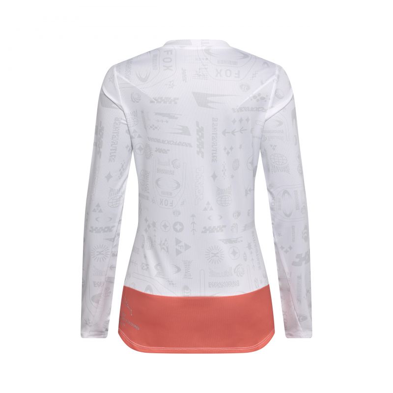 Koszulka Rowerowa Z Długim Rękawem Fox Lady Ranger Lunar Se White