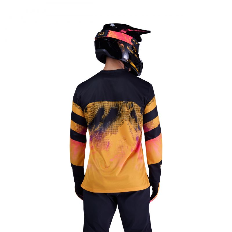 Koszulka Rowerowa Z Długim Rękawem Fox Ranger Kairos Tangerine