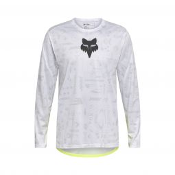 Koszulka Rowerowa Z Długim Rękawem Fox Ranger Lunar Se White