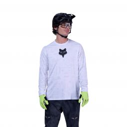 Koszulka Rowerowa Z Długim Rękawem Fox Ranger Lunar Se White