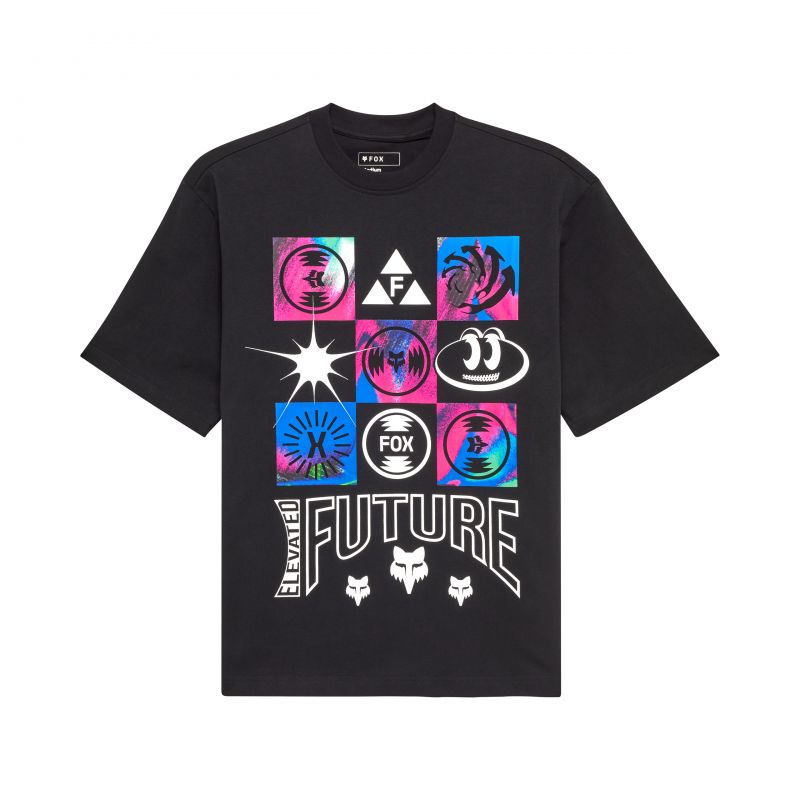 T-Shirt Fox Image Cosmo Mw Oversized 1 Black