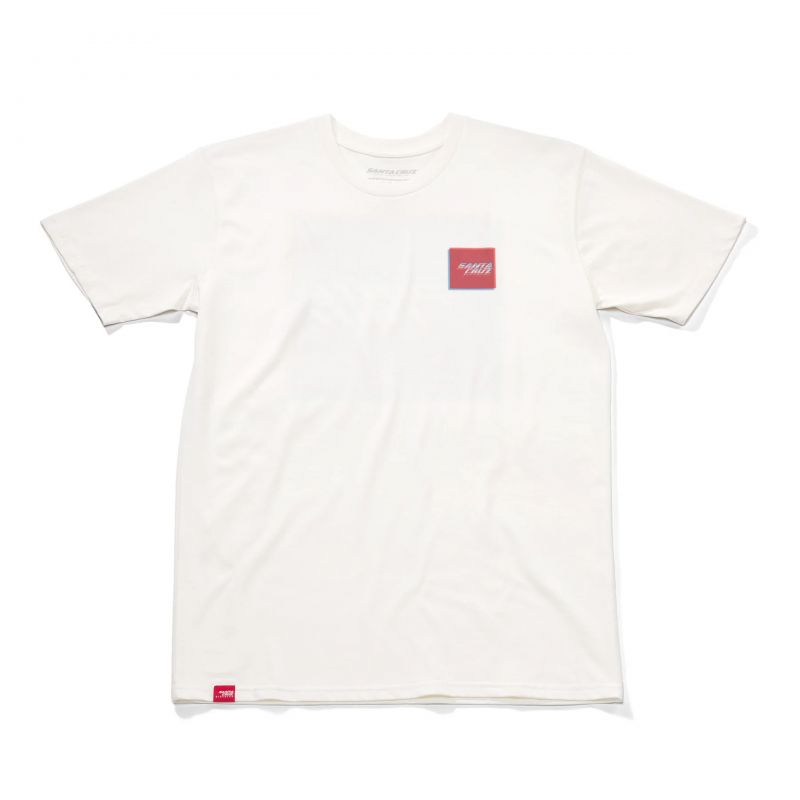 T-Shirt Santa Cruz 3D Squared White