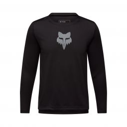 Koszulka Rowerowa Z Długim Rękawem Fox Junior Ranger Head Black