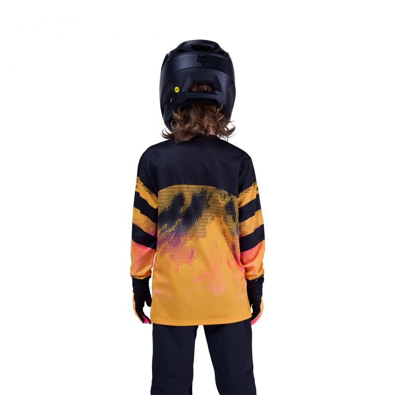 Koszulka Rowerowa Z Długim Rękawem Fox Junior Ranger Kairos Tangerine