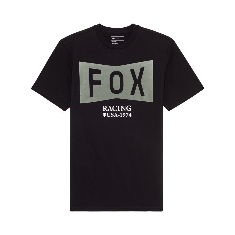 T-Shirt Fox Typeface Prem Black