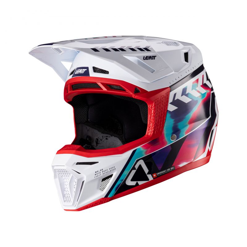 Kask Z Goglami Leatt Kit Moto 8.5 V26 Royal Blue/Red (59-60Cm)