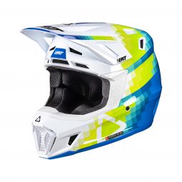Kask Z Goglami Leatt Kit Moto 7.5 V26 Pixel Blue (57-58Cm)