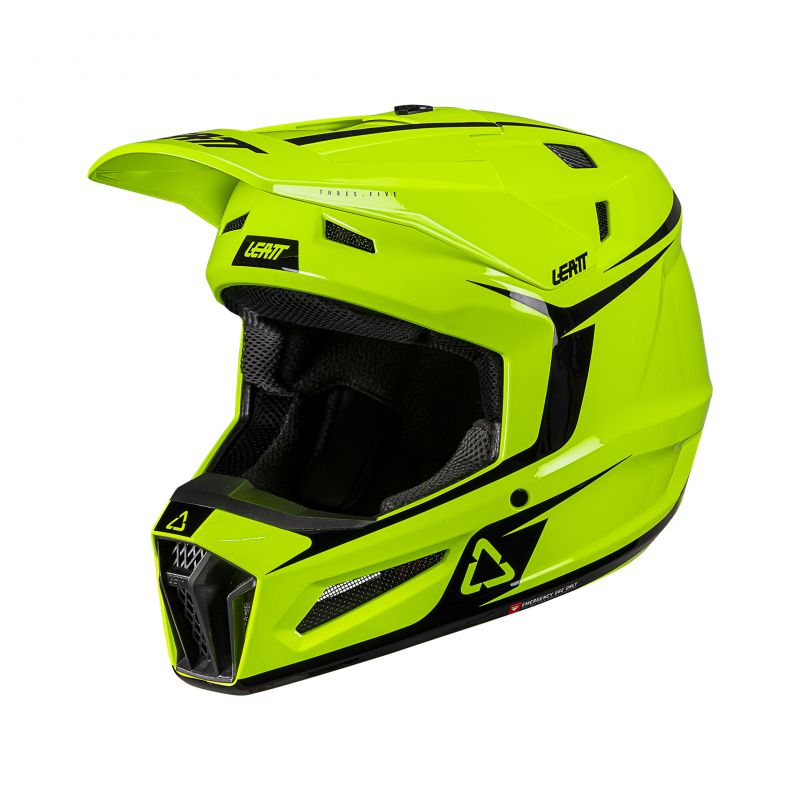 Kask Z Goglami Leatt Kit Moto 3.5 V26 Neon Yellow (55-56Cm)