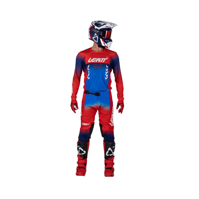 Spodnie Leatt Moto 5.5 I.k.s Royal Blue/Red M/Us32/Eu50
