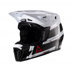 Kask Z Goglami Leatt Kit Moto 9.5 V26 Carbon/White (57-58Cm)