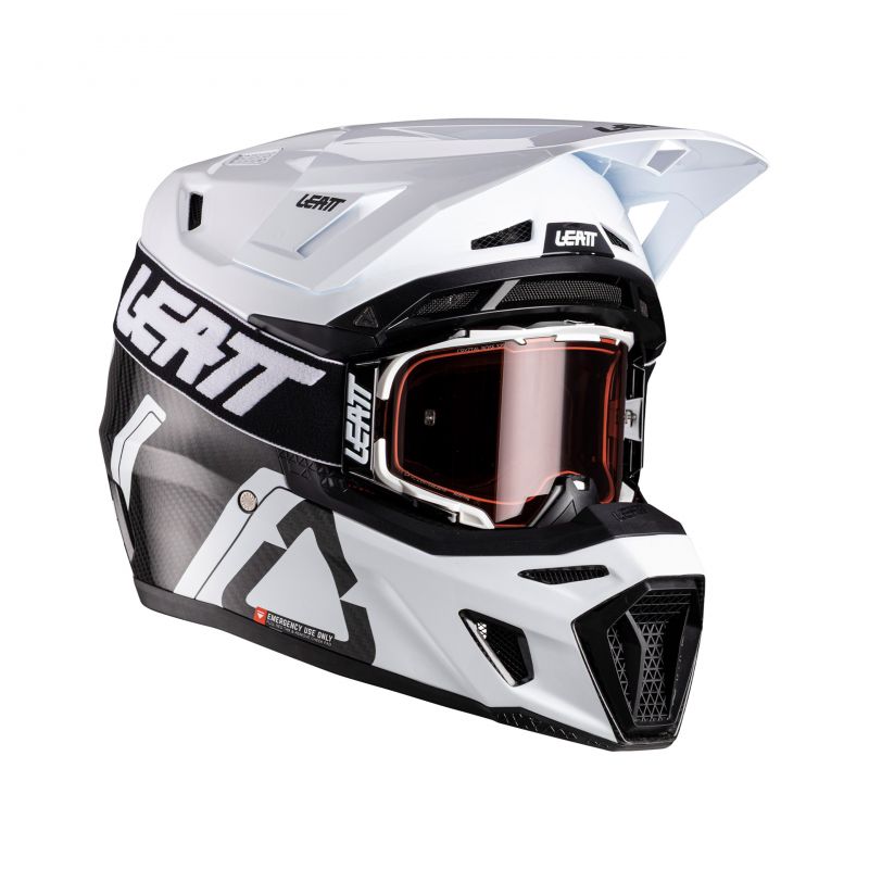 Kask Z Goglami Leatt Kit Moto 9.5 V26 Carbon/White (59-60Cm)