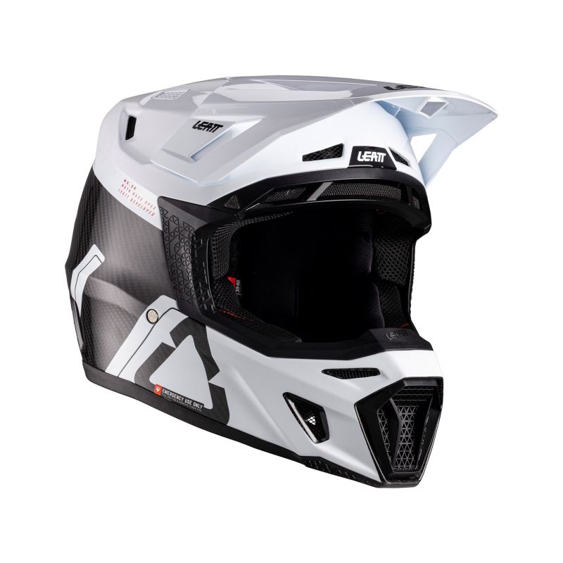 Kask Z Goglami Leatt Kit Moto 9.5 V26 Carbon/White (61-62Cm)
