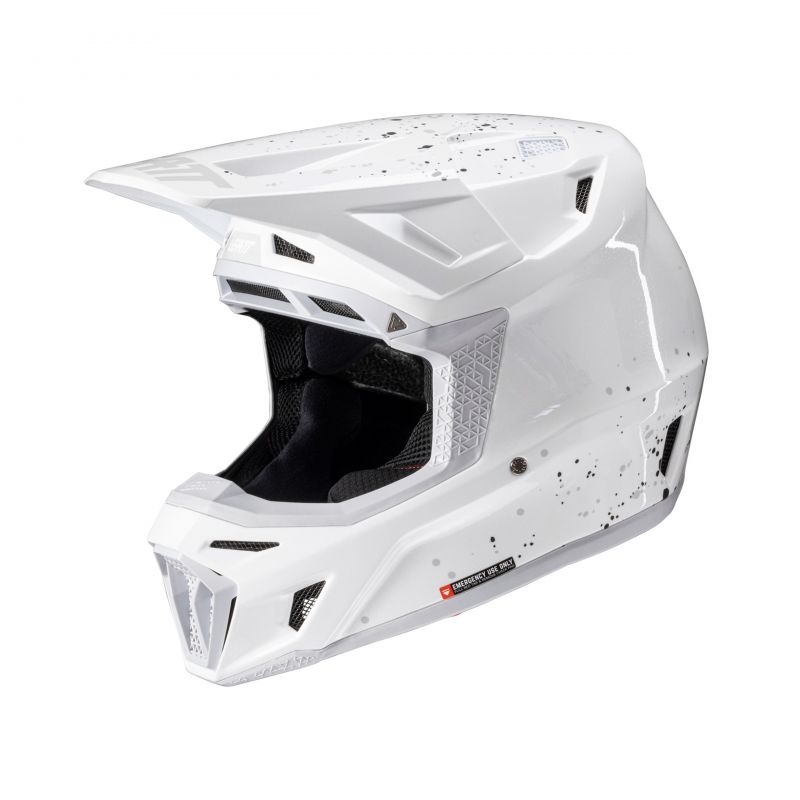 Kask Z Goglami Leatt Kit Moto 8.5 V25 White (57-58Cm)