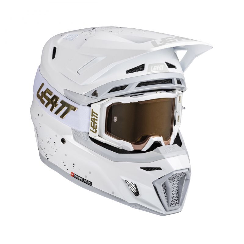Kask Z Goglami Leatt Kit Moto 8.5 V25 White (59-60Cm)