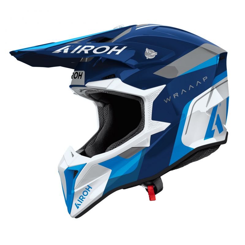 Kask Motocyklowy Airoh Wraaap Conquer Blue Gloss