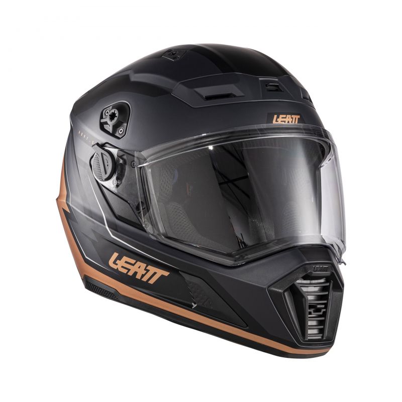 Kask Motocyklowy Z Goglami Leatt Adv 7.5 Black Bronze