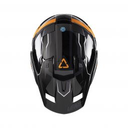 Kask Motocyklowy Z Goglami Leatt Adv 7.5 Black Orange