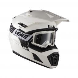 Kask Motocyklowy Z Goglami Leatt Adv 7.5 White