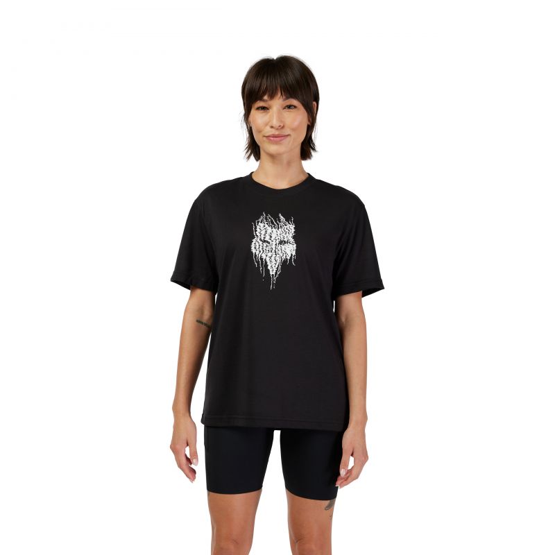 T-Shirt Fox Lady Bark Tech Black