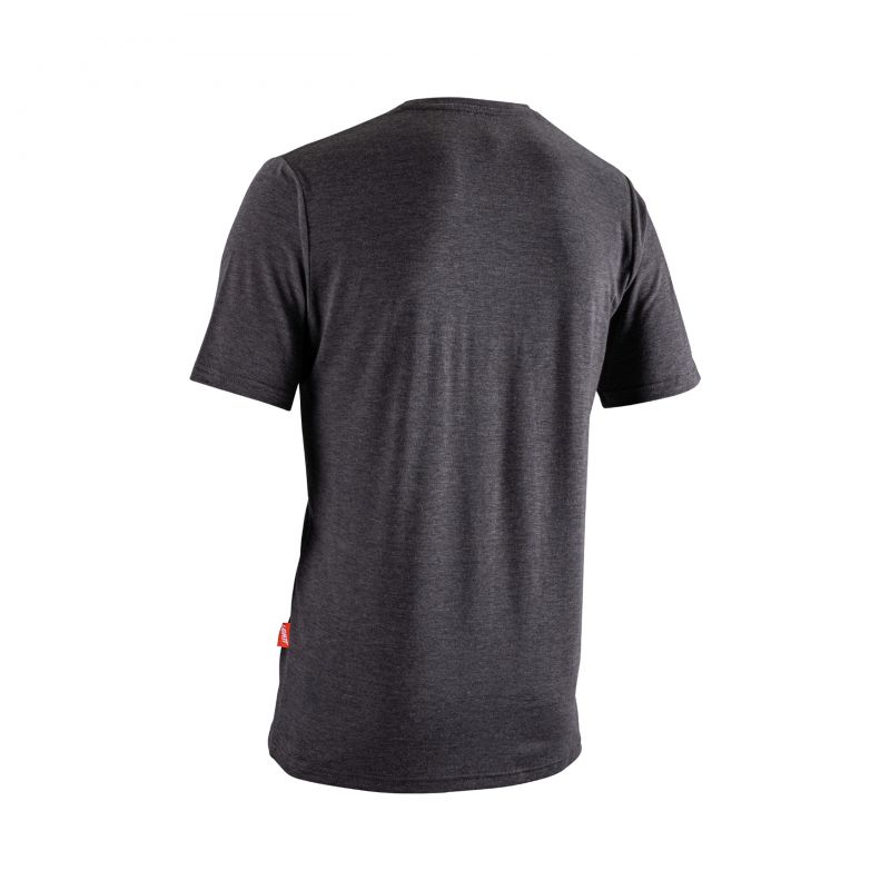 T-Shirt Leatt Tech Print Ghost Black