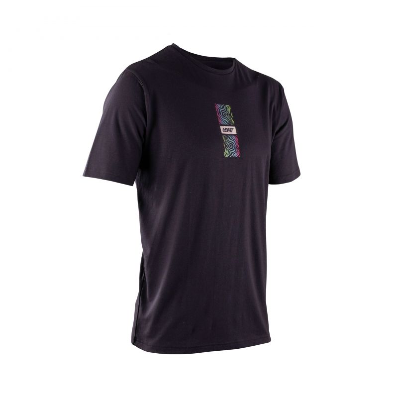 T-Shirt Leatt Core Black Green