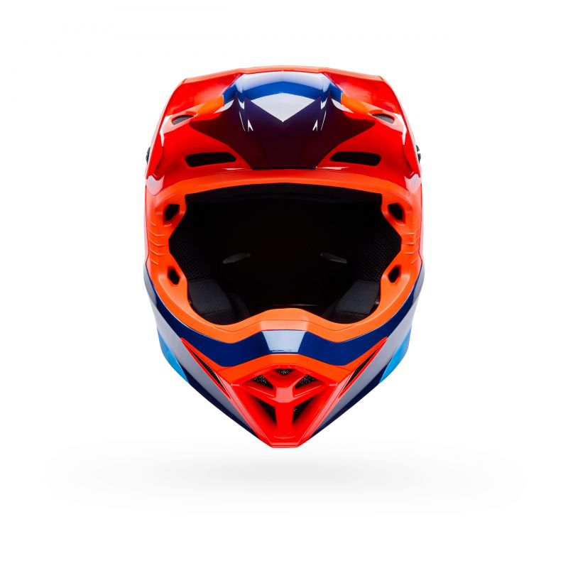 Kask Motocyklowy Bell Mx-10 Mips Wave Orange Blue