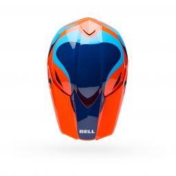 Kask Motocyklowy Bell Mx-10 Mips Wave Orange Blue