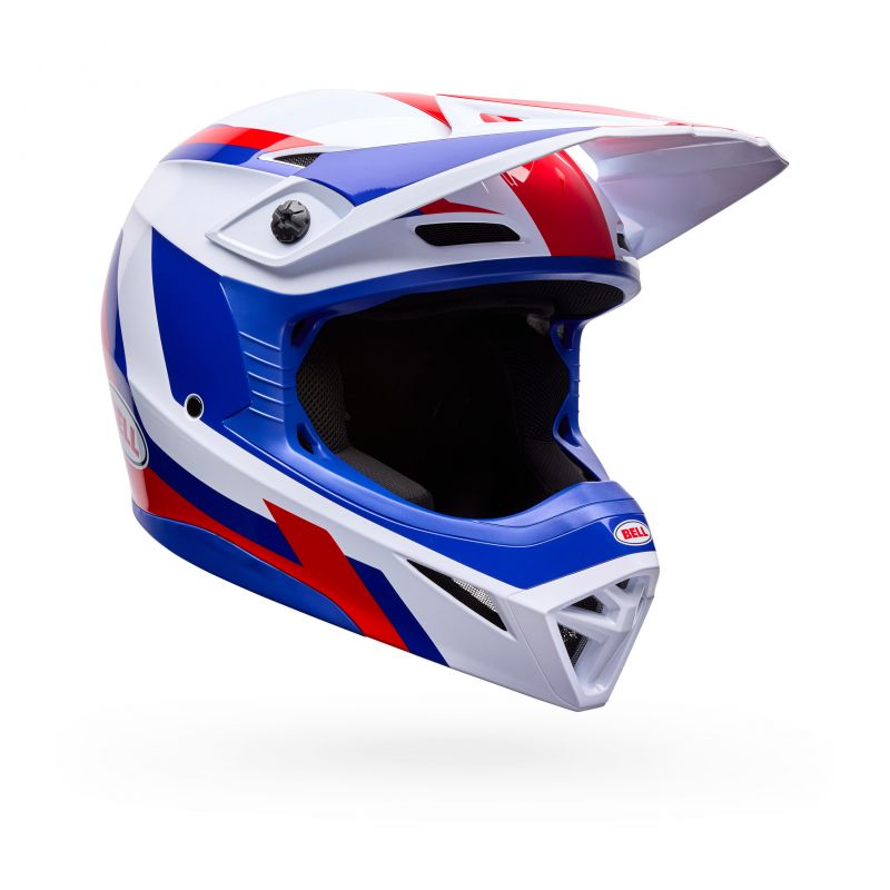 Kask Motocyklowy Bell Mx-10 Mips Dyno Red White