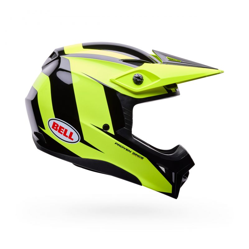 Kask Motocyklowy Bell Mx-10 Mips Talon Yellow Black