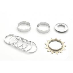 Single Speed Bicyklon Pro 13T Srebrny