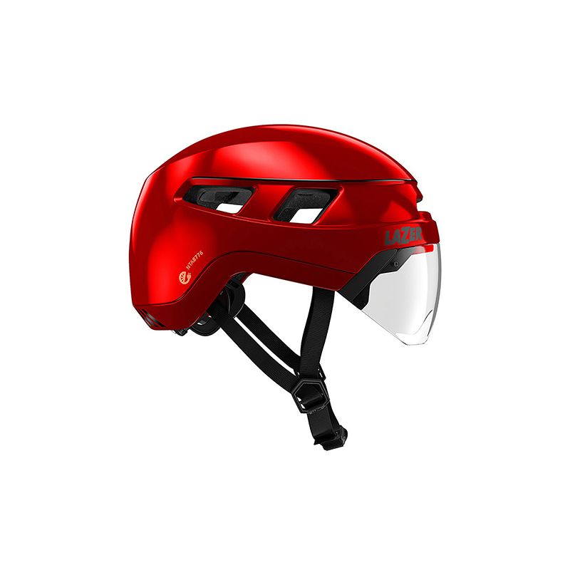 Lazer Kask Urbanize Nta Metallic Red L + Led