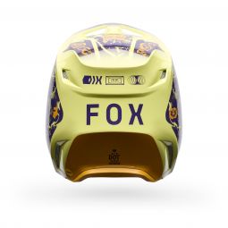 Kask Motocyklowy Fox V1 Image Print Purple Yellow