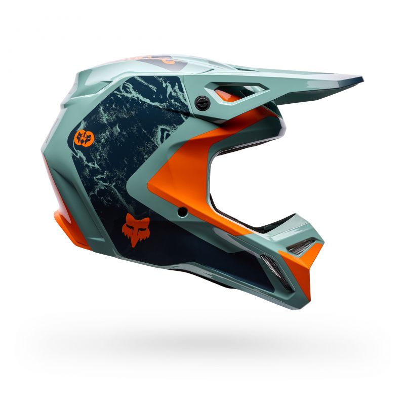 Kask Motocyklowy Fox V1 Image Print Arctic Blue