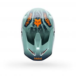 Kask Motocyklowy Fox V1 Image Print Arctic Blue