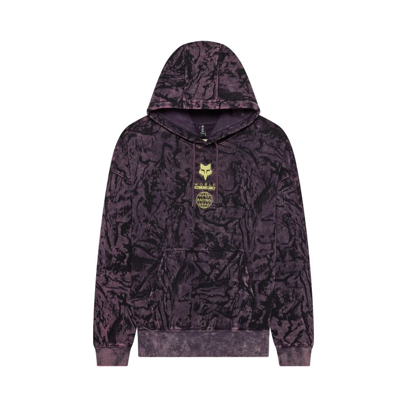 Bluza Z Kapturem Fox Image Print Oversized Fleece Po Plum Perfect