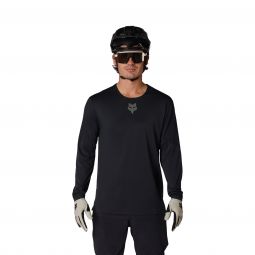 Koszulka Rowerowa Z Długim Rękawem Fox Flexair Black