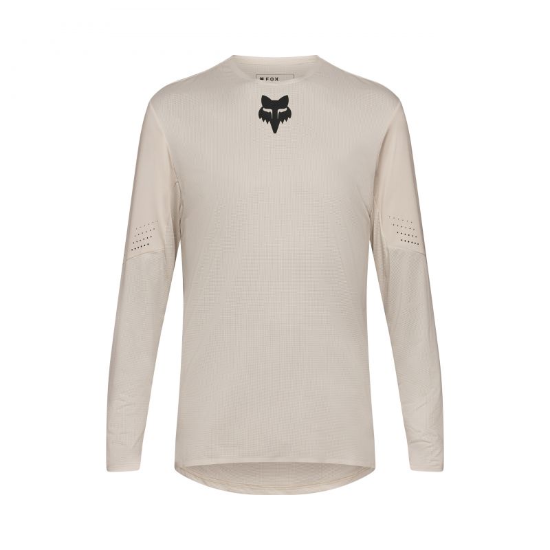Koszulka Rowerowa Z Długim Rękawem Fox Flexair Chalk
