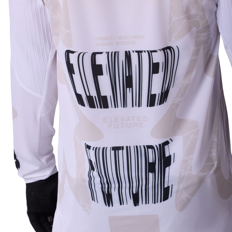 Koszulka Rowerowa Z Długim Rękawem Fox Flexair Diffuse Se White